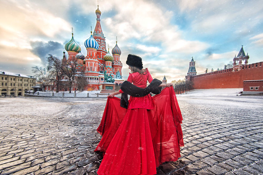 Red Square In Winter, Moscow