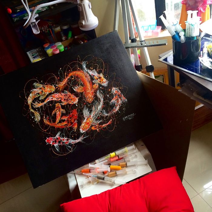 I'm A Nurse And I Use Syringes To Paint In My Free Time (Part 2)