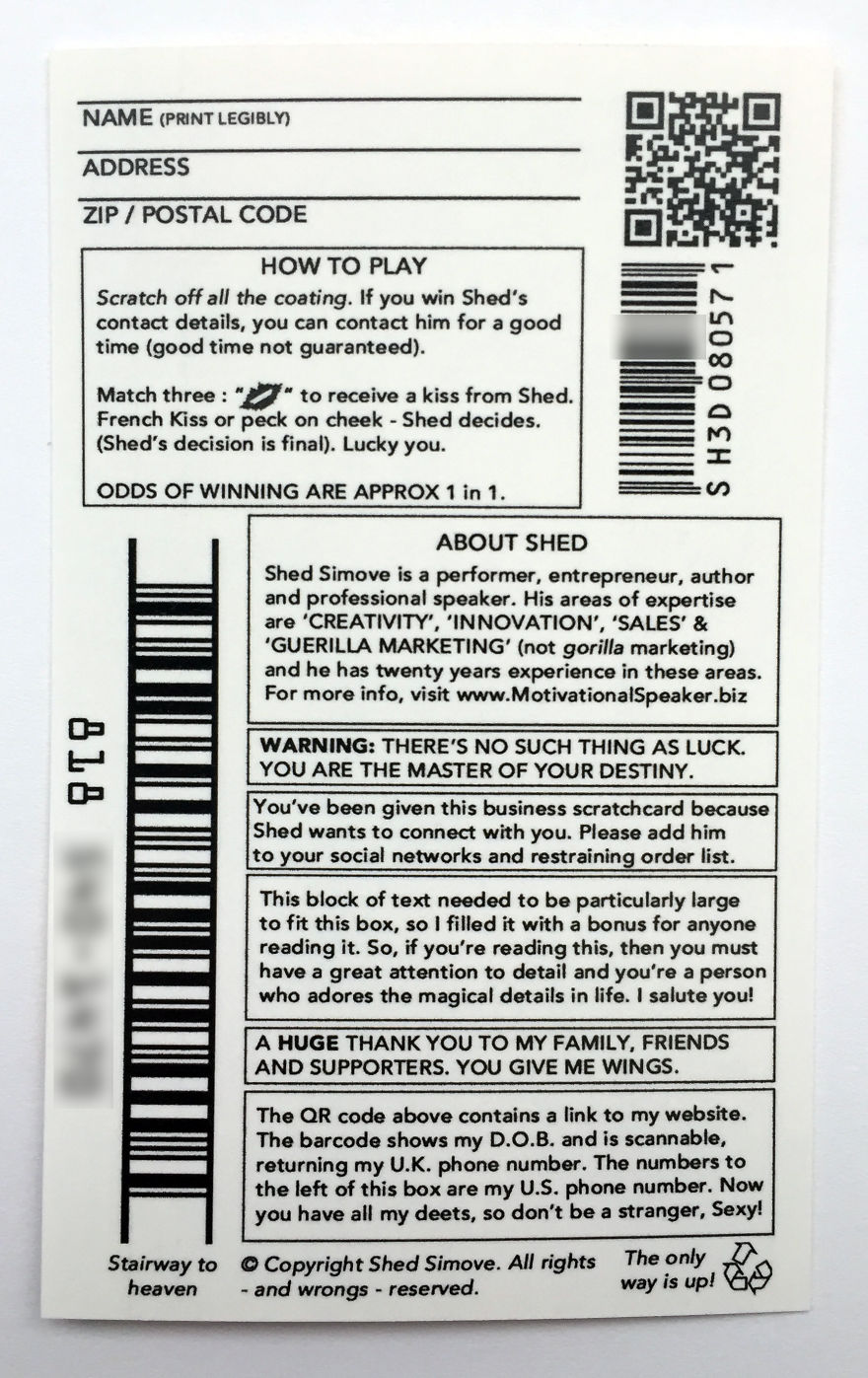 Is This The 'Best Business Card In The World'?..