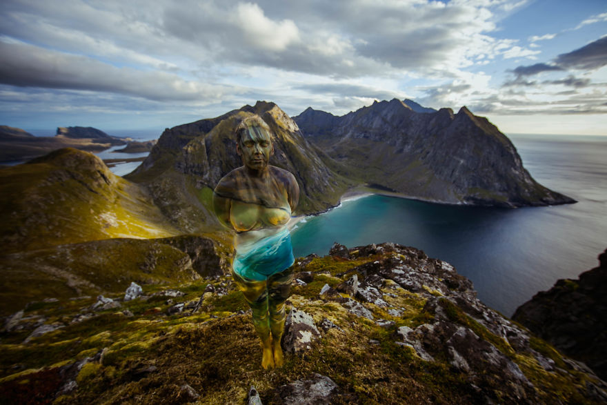 Lofoten Landscapes In Human Bodies By Artist Vilija Vitkute