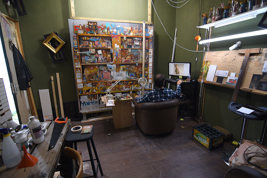 It Took My Dad 2.5 Years + Heart And Kidney Failure To Paint This, And You Have To See It In Full Size To Really Appreciate It It Took My Dad 2.5 Years + Heart And Kidney Failure To Paint This, And You Have To See It In Full Size To Really Appreciate It