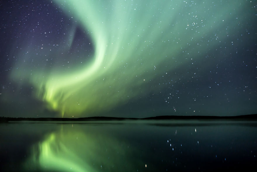 Starry Dreamy Autumn Lake