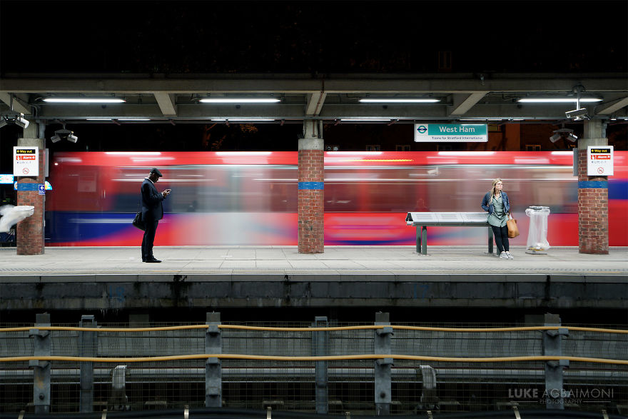 West Ham Station - Dlr Passes By
