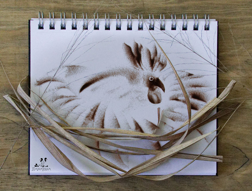 Artistic Team Uses Sand To Tell Visual Stories