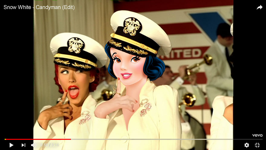 Snow White As Christina Aguilera - Candyman