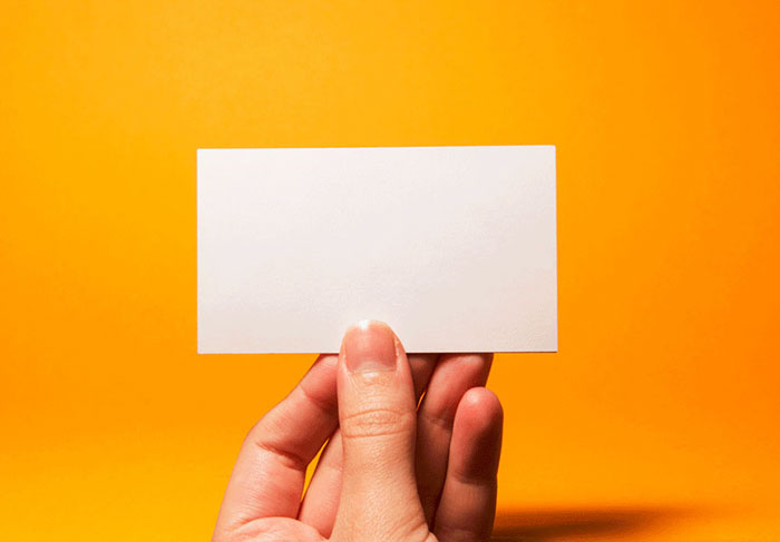 My New Creative Business Card Is Entirely Blank