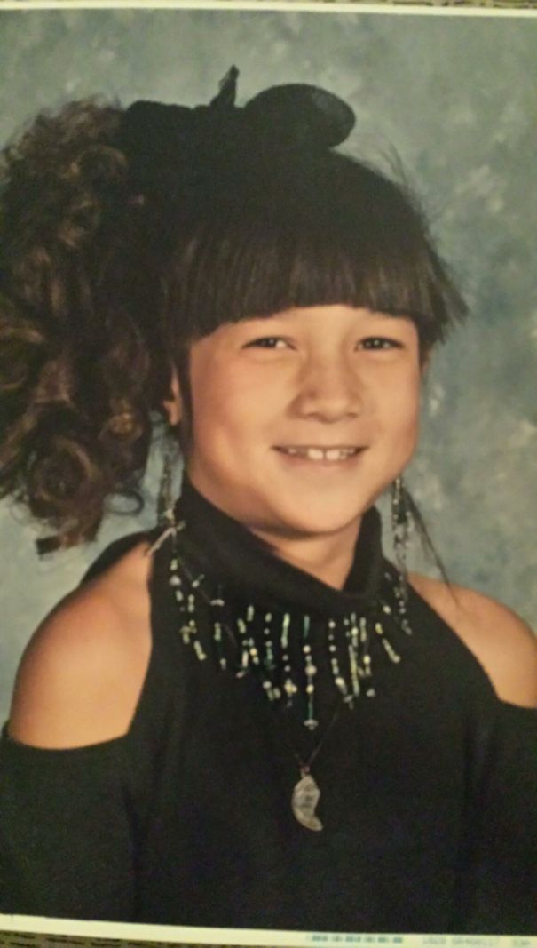 10 Yo (i Think) Wore Mom's Shirt For Pic Day, Was Asked If I Could Afford Shoulders On Shirt