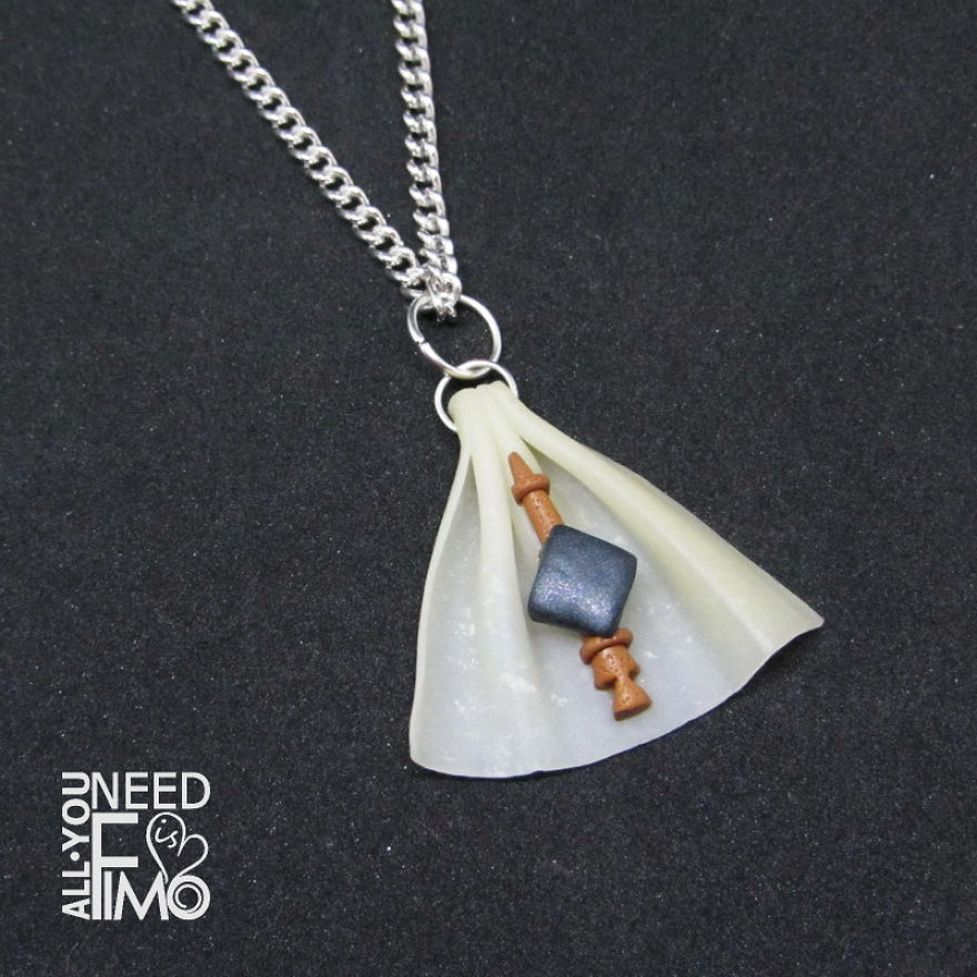 I Made This Deathly Hallows Inspired Charm Out Of Polymer Clay!