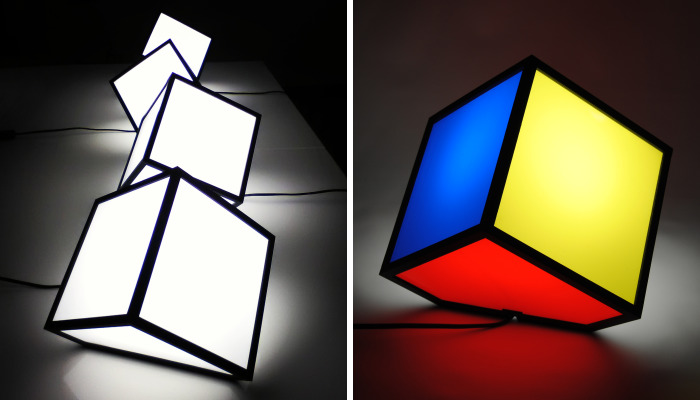 My New Work, The 7faces Cube Lamp
