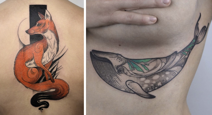 I Create Nature And Art Nouveau Inspired Tattoos