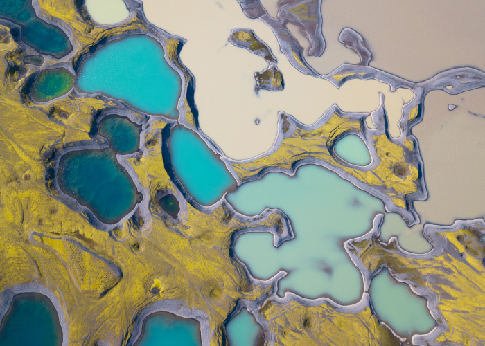 Discovering The Virgin Colorful Lakes Of Iceland With A Drone