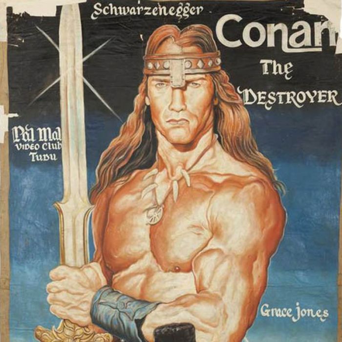 These Movie Posters Are Painted In Oil On Bags Of Flour