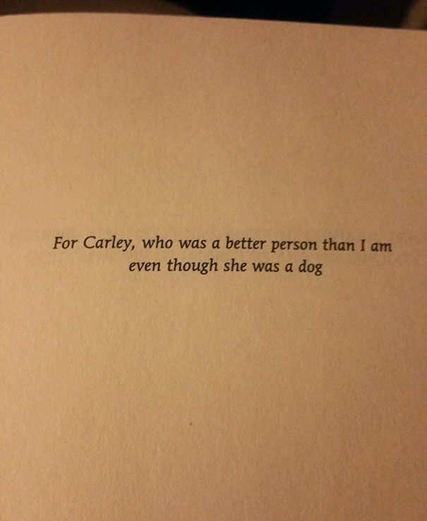 Top-Tier Book Dedication