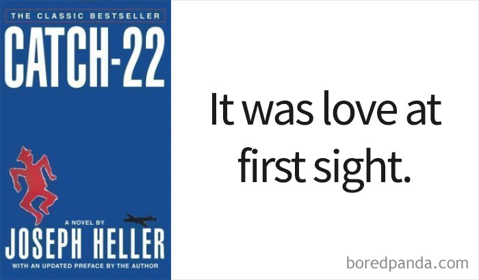 Catch-22 book cover and an opening line 
