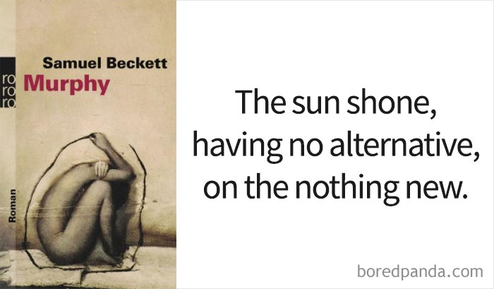 Murphy book cover and an opening line 