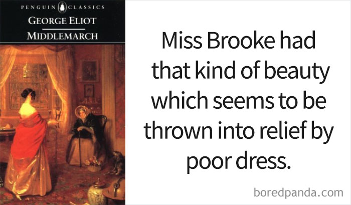 Middlemarch book cover and an opening line 