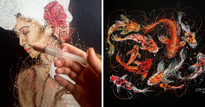 I’m A Nurse And I Use Syringes To Paint In My Free Time (Part 2)