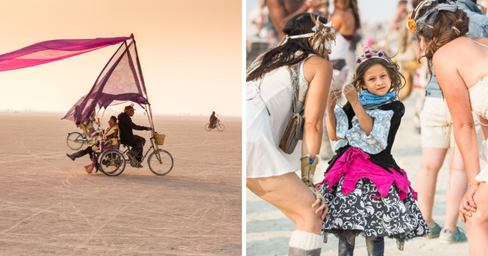 Colorful People Of The Burning Man