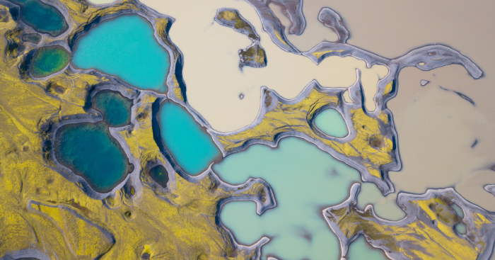 Discovering The Virgin Colorful Lakes Of Iceland With A Drone