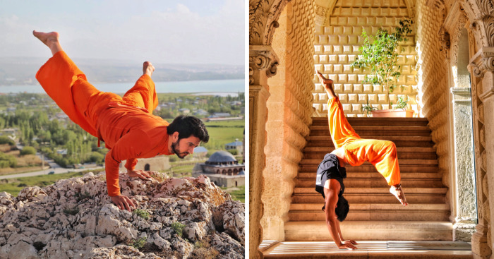 Handstand Around The World