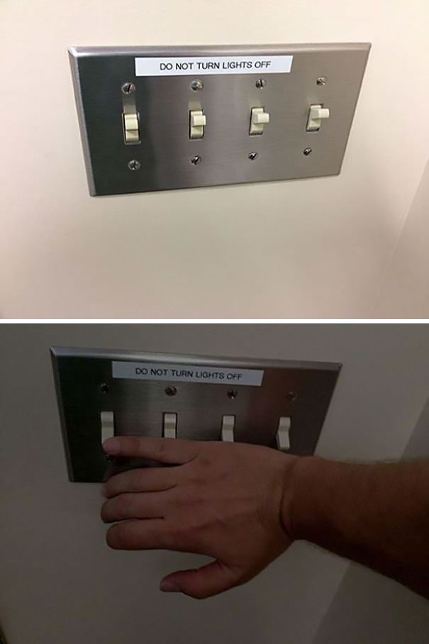 Do Not Turn Lights Off