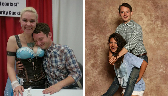 Nadie se hace fotos con los fans como Elijah Wood (10+ imágenes)