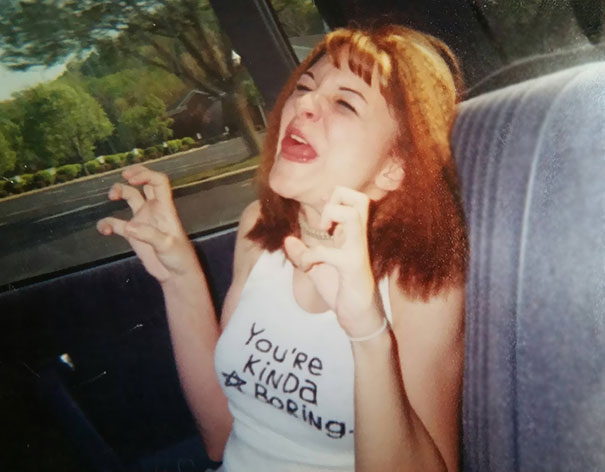 2003, Crimped Hair, Wife Beater, Such Cringe