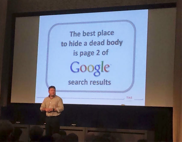 Funny presentation about Google search results
