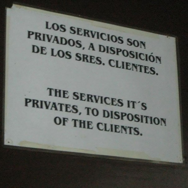 Wrong translated sign 