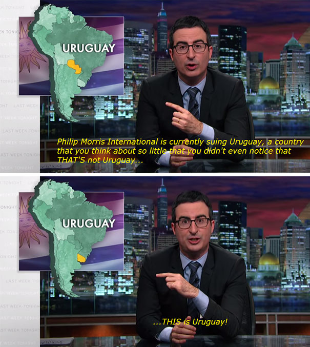 John Oliver telling people where Uruguay is 