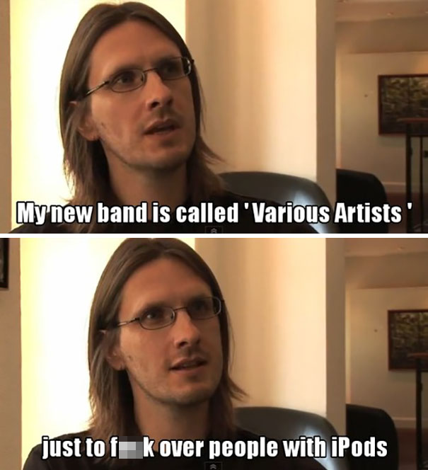 meme about iPod and various artists 