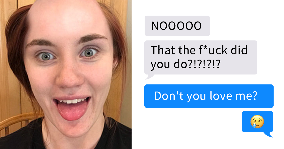Girlfriend Texts Boyfriend She Shaved Her Head, Doesn’t Expect Reaction Like This