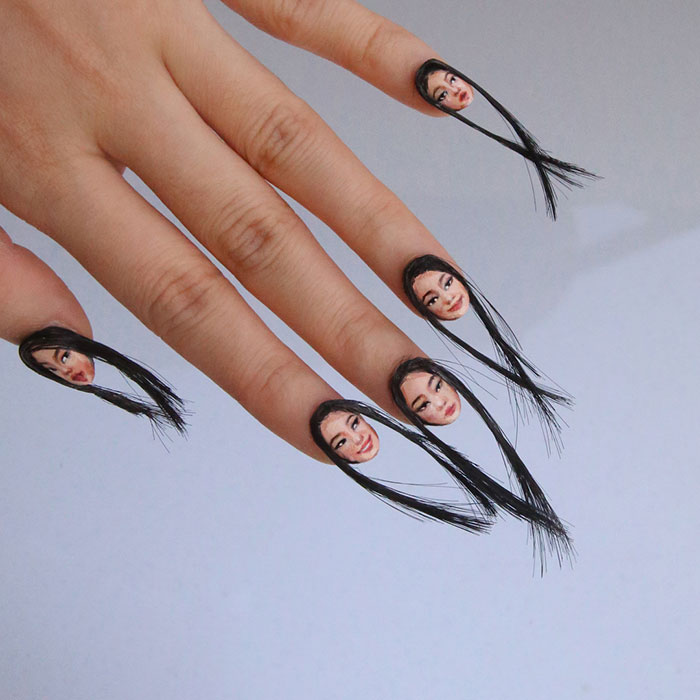 hair-selfie-nails-art-tiny-faces-designdain-1 hair-selfie-nails-art-tiny-faces-designdain-1