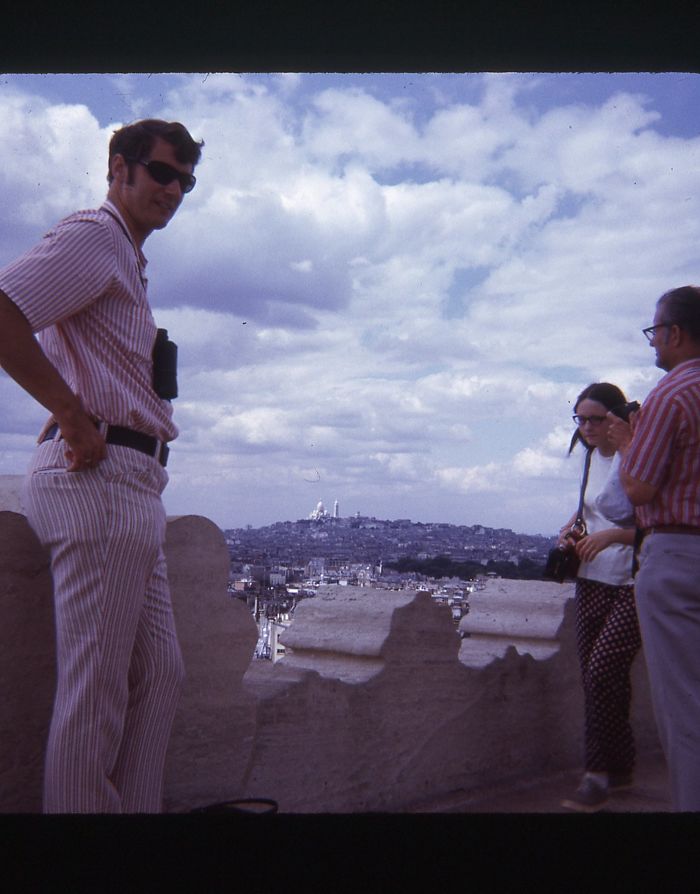Fashion Sense Aside, My 6'6" Dad Always Knows How To Strike A Boss Pose. European Vacation Circa 1970.