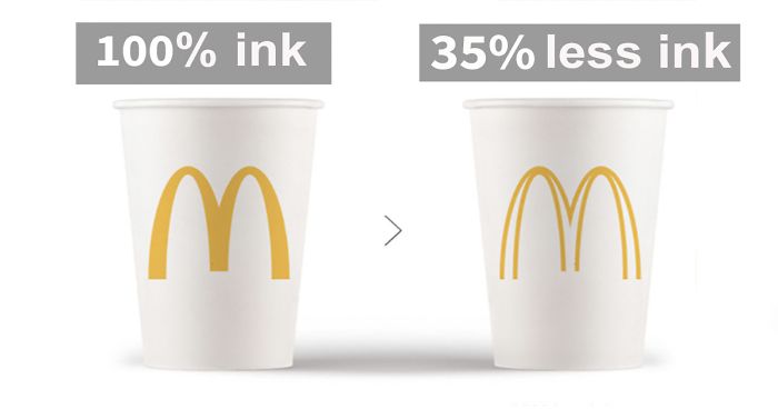 Famous Brand Logos Reimagined To Be More Environmentally Friendly By Using Less InkFamous Brand Logos Reimagined To Be More Environmentally Friendly By Using Less Ink