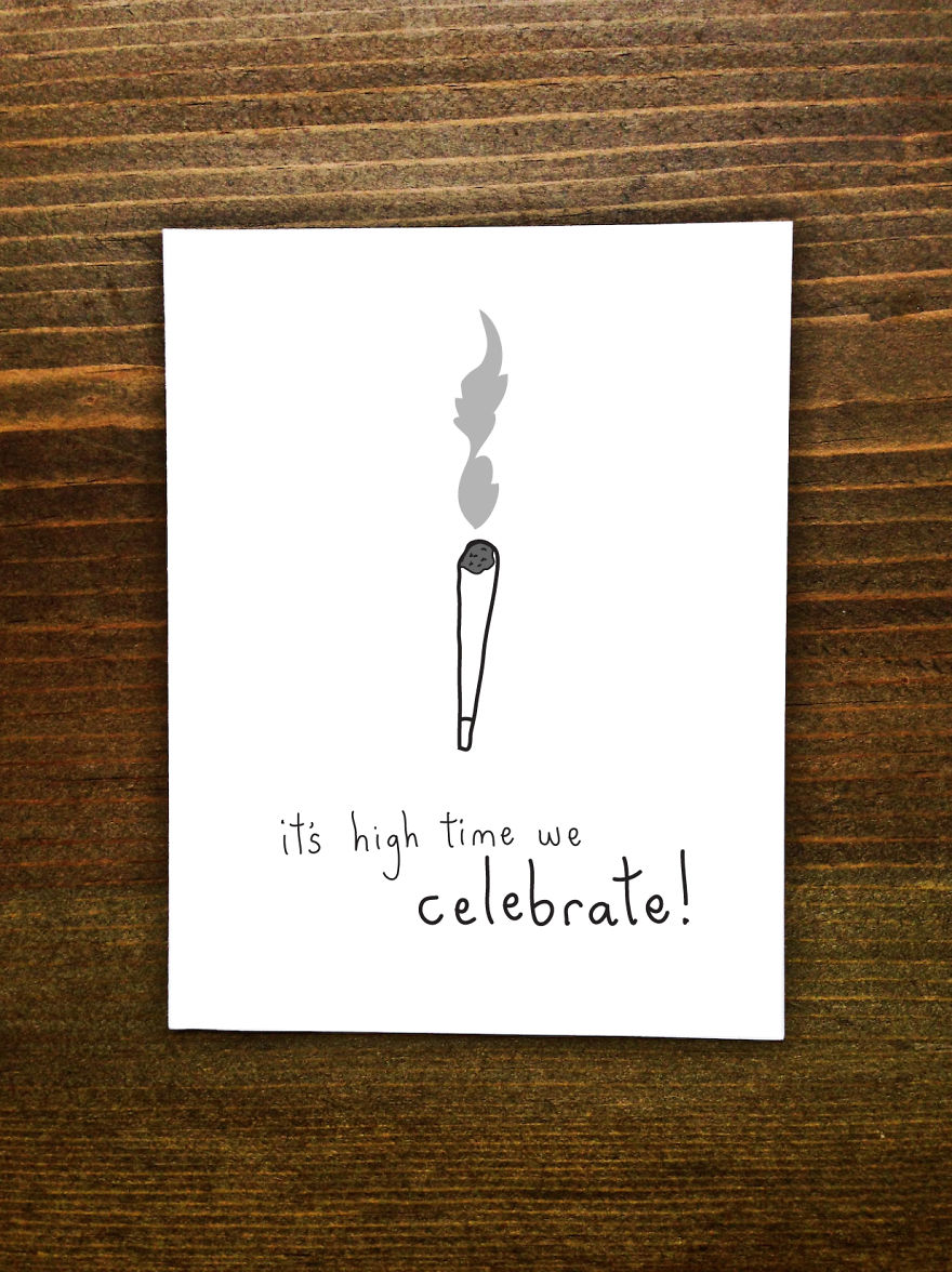 Greeting Card Writer Creates "Weeding Cards" For Marijuana Lovers