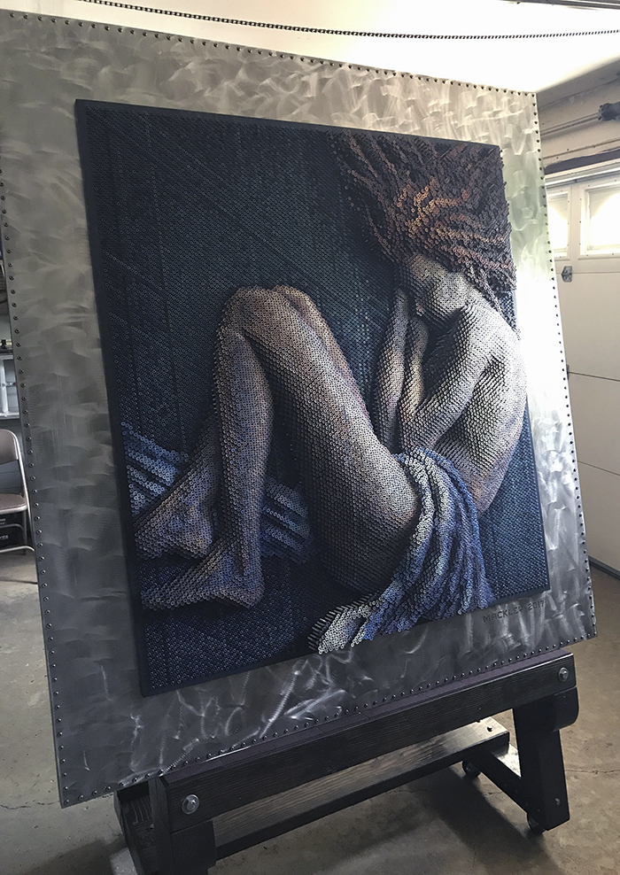 Artist Uses Up To 20,000 Screws To Create Impressive Portraits, Absolutely Nails Them