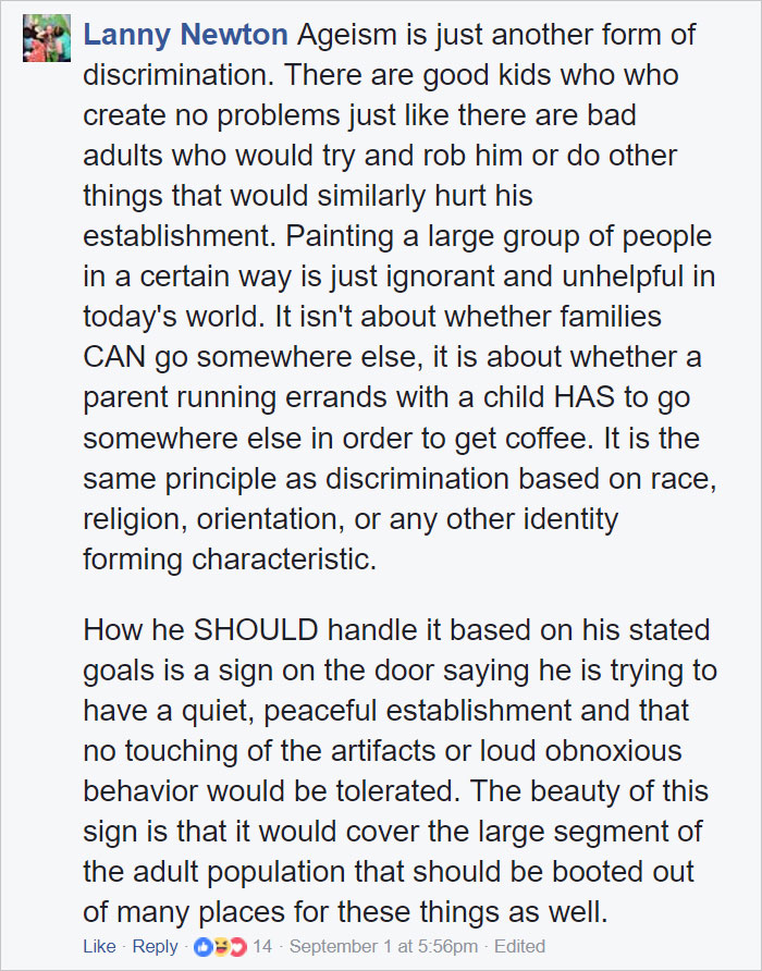 Coffee Shop Owner Bans Kids From His Place, And Some People Are Seriously Angry Coffee Shop Owner Bans Kids From His Place, And Some People Are Seriously Angry