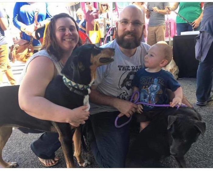 Party Of 5. Dory (Pit Mix) Joining Our Family.