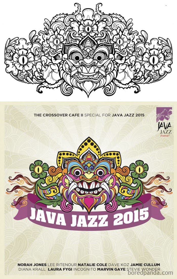 Jakarta’s Jazz Festival Advertising Materials Look Extremely Similar To Ian Austin’s Original Artwork