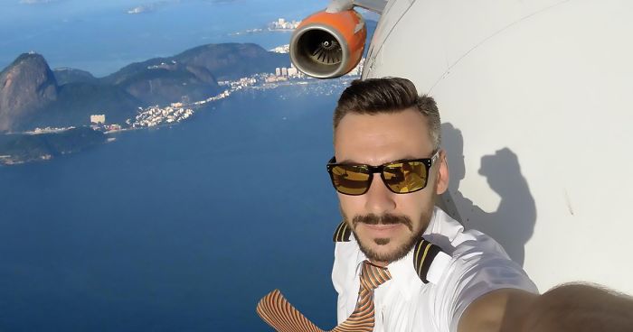 Pilot’s Dangerous Mid-Flight Selfies Go Viral, But Turns Out They’re Not As Risky As Many Thought