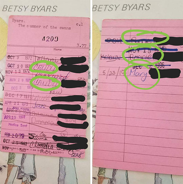 My Daughter Got A Book In The Discarded Book Pile At Her Hs That My Wife And My Wife's Mom Also Checked Out In Hs