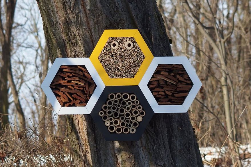 Designer Creates Garden Houses And Hotels For Bees, Butterflies And Other Insects