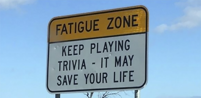Australia Uses Trivia Signs To Keep Drivers Awake On Long And Boring Roads, And It's Genius Australia Uses Trivia Signs To Keep Drivers Awake On Long And Boring Roads, And It's Genius