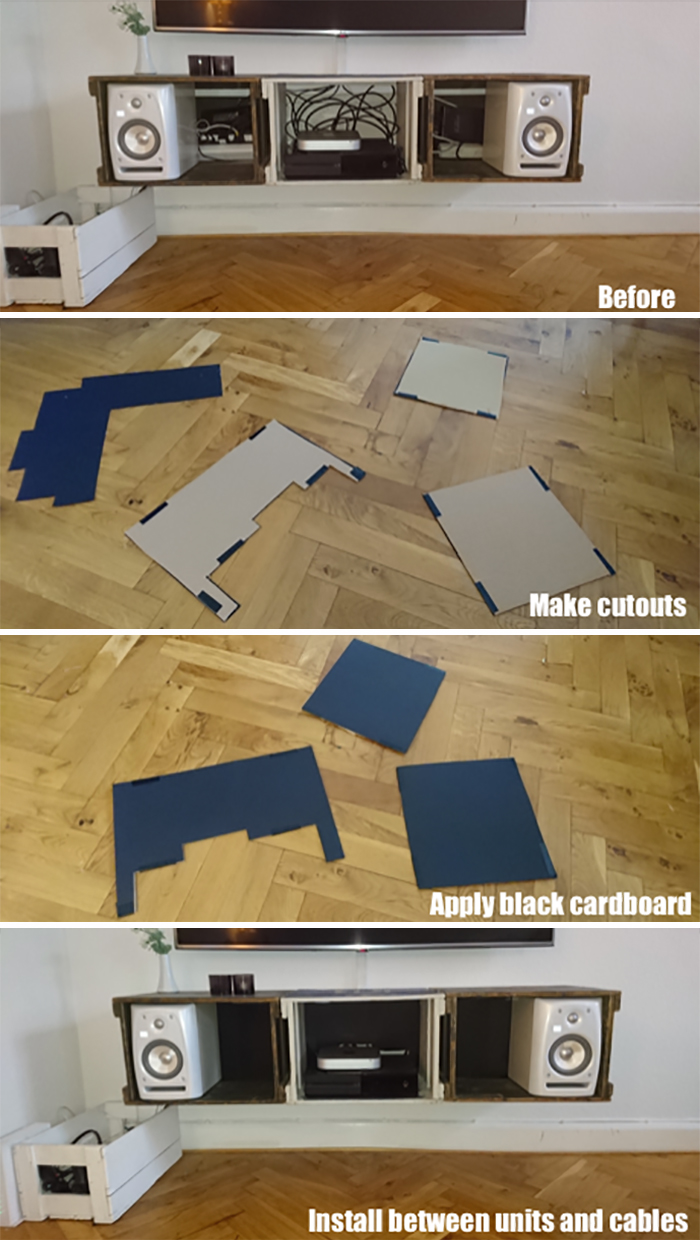 5$ Way To Hide Cables Under Your Tv