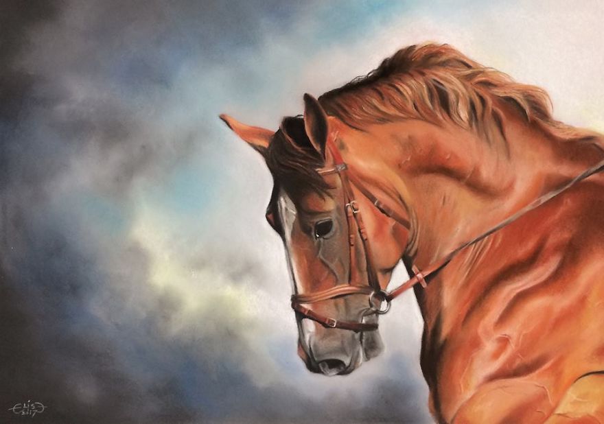 Estonian Artist Captures Personalities Of Horses With Her Realistic Hand-Drawn Art Estonian Artist Captures Personalities Of Horses With Her Realistic Hand-Drawn Art
