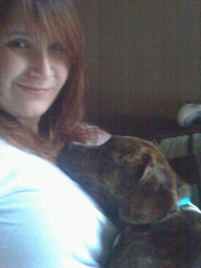 High Af From Being Spayed. This Is Moments After We Met And I Didn't Know What To Expect. She Jumped Into My Arms To Snuggle. I Was Set Up As Her Foster Home, But Knew Right Then And There I Was Adopting Her.