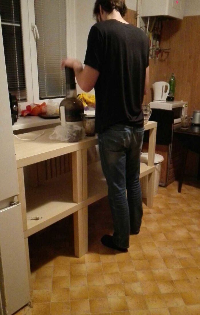 Cheap Counter - Just Stack Up Ikea Lack Tables