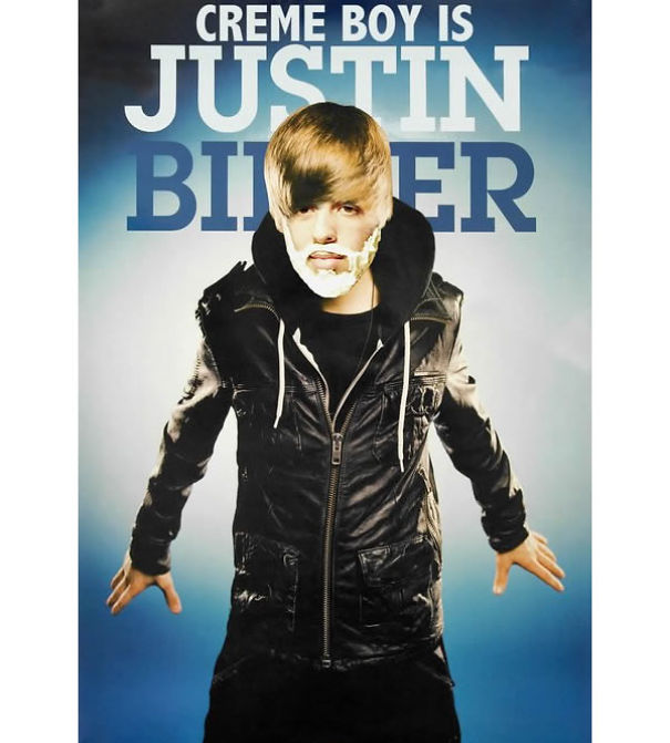 Guy Photoshops His Shaving Creme Character 'Creme Boy' In Movie Posters Guy Photoshops His Shaving Creme Character 'Creme Boy' In Movie Posters