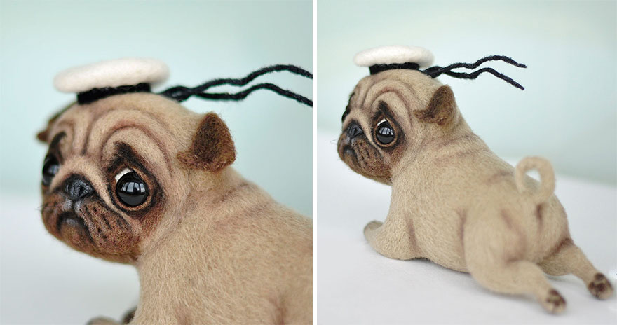 18 Adorable Felted Dogs Created By Mamadocha